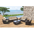 PE Rattan Sofa L Form Sofa Set